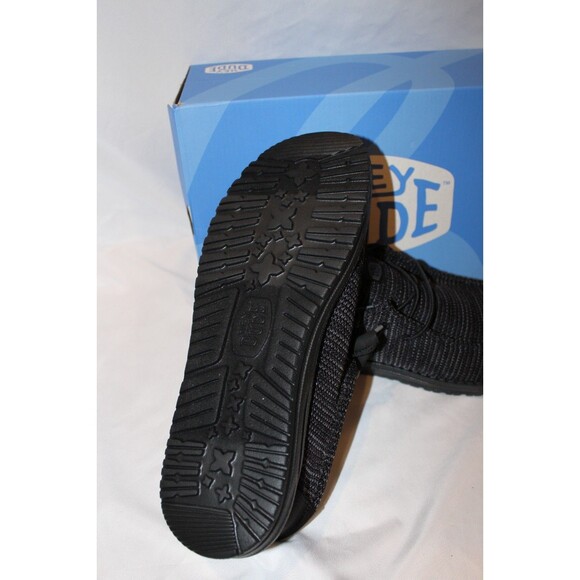 Hey‎ Dude Men\'s Wally Mix Sox Meteorite Casual Loafer Sneakers Black
